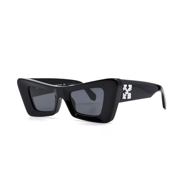NEW! OFF-WHITE ACCRA OER1027 1007 BLACK GREY AUTHENTIC SUNGLASSES - Picture 4 of 13